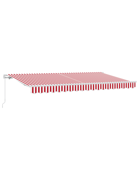 Tenda Retrattile Rosso e Bianco 400x200 cm 400 x 200 cm 4x2 m