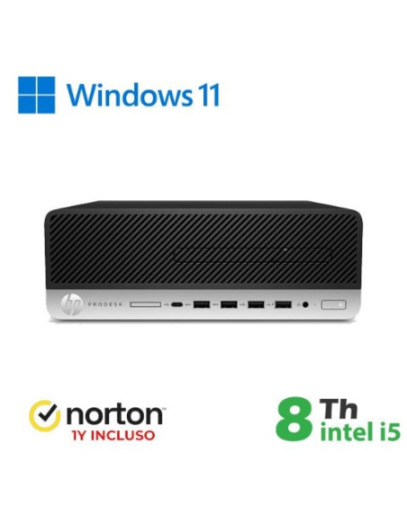 PC HP RINOVO REFURBISHED 600-800 G5 RN64532311 SFF i5-8x00 16GB SSD 256GB NO DVD W11P + NORTON
