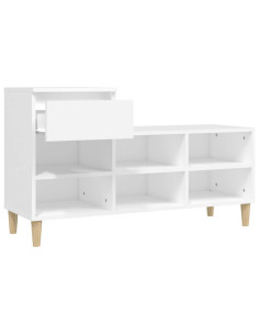 Scarpiera Bianca 102x36x60 cm in Legno Multistrato