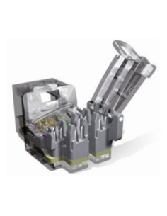 Connettore UTP RJ45 Keystone Jack in Cat 6 testato a 250MHz Classe E conforme alle ISO/IEC 11801,EN50173,EIA/TIA 568 1 PZ