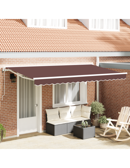 Tenda Retrattile Marrone 400x200 cm