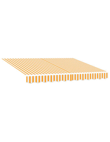 Tenda Retrattile Giallo e Bianco 300 x 250 cm