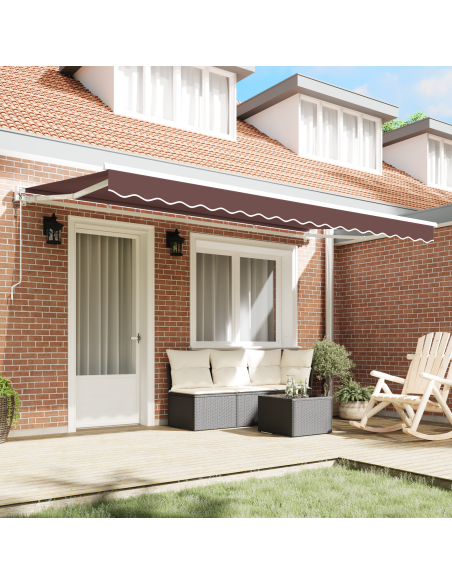Tenda Retrattile Marrone 400x200 cm