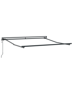 Tenda Retrattile Antracite 300 x 250 cm Poliestere e Alluminio 2