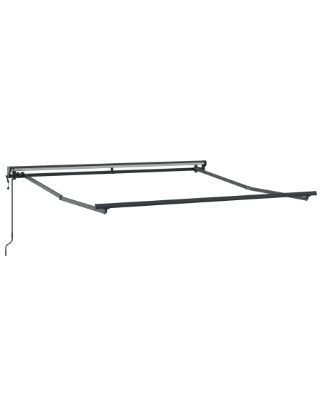 Tenda Retrattile Antracite 300 x 250 cm Poliestere e Alluminio