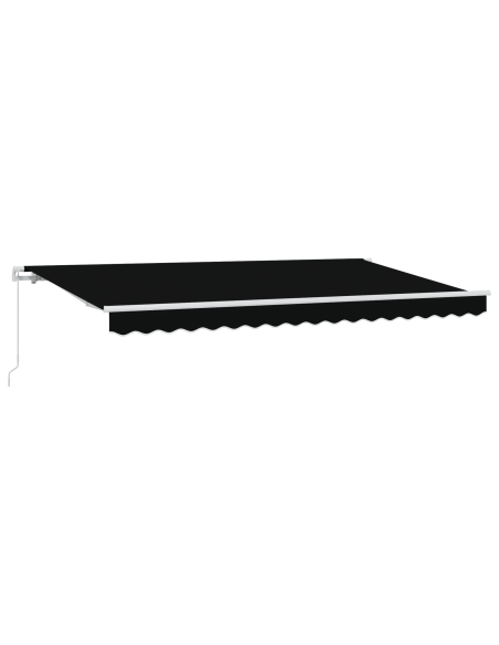 Tenda Retrattile Nero e Bianco 400x200 cm 400 x 200 cm 4x2 m
