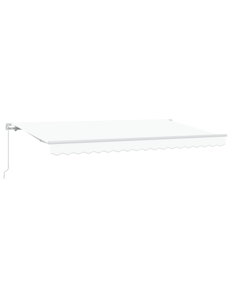 Tenda Retrattile Bianco 400 x 200 cm Tessuto