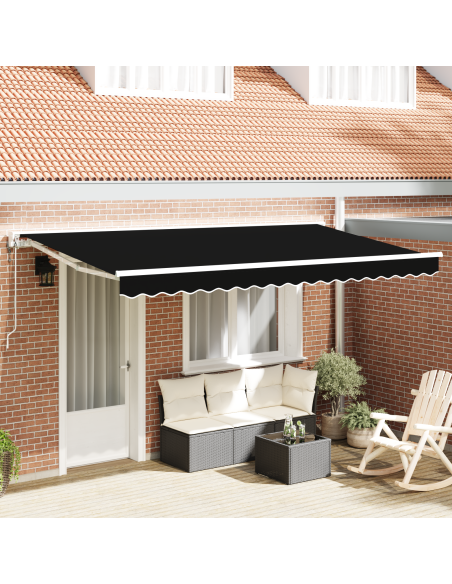 Tenda Retrattile Nero 400x200 cm