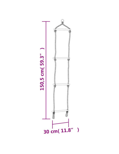 Seggiolino Altalena con Scala Corda e Pietre Arrampicata Blu PE