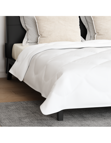 Duvet Invernale con cuscino 3 pcs Bianco Microfibra