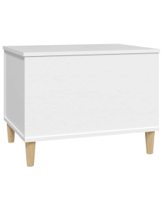 Tavolino da Salotto Bianco 60x44,5x45 cm in Legno Multistrato