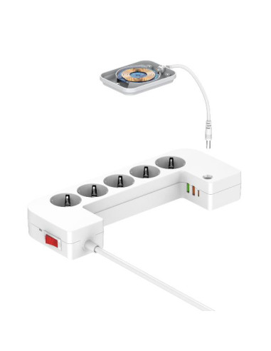 MULTIPRESA BOX 5 SCHUKO+3 USB+CHARG