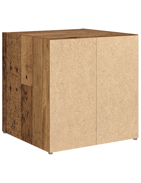 Mobile TV 2 pcs Marrone 37 x 35 x 37 cm Legno multistrato