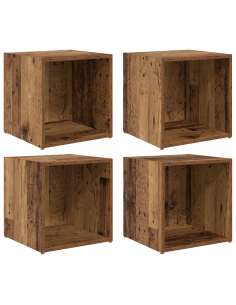 Set mobile TV 4 pcs Legno vecchio 37 x 35 x 37,5 cm 2