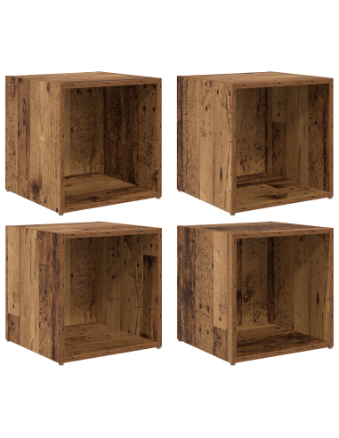 Set mobile TV 4 pcs Legno vecchio 37 x 35 x 37,5 cm