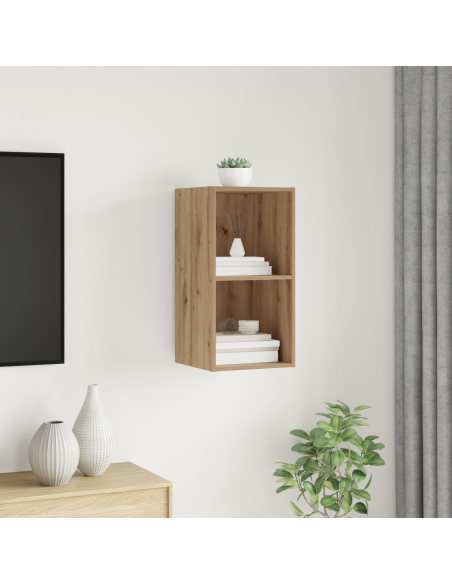 Mobile TV rovere artigianale 37 x 37 x 72 cm Legno multistrato