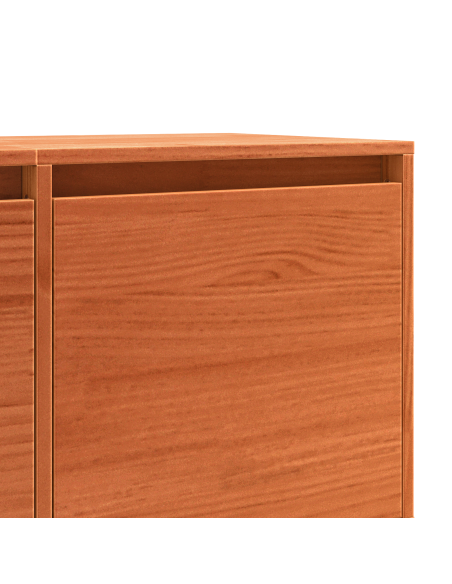 Mobile TV Marrone 156 x 37 x 45 cm Legno di pino massello