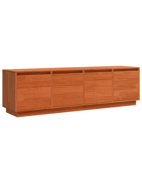 Mobile TV Marrone 156 x 37 x 45 cm Legno di pino massello