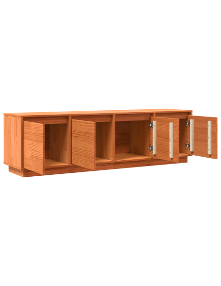 Mobile TV Marrone 156 x 37 x 45 cm Legno di pino massello
