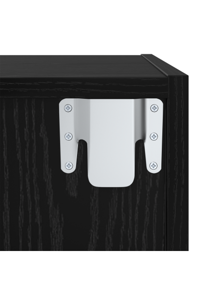 Set mobile TV 2 pcs Rovere Nero 37 x 37 x 107 cm