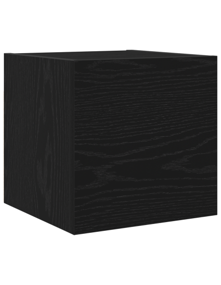Set mobile TV 9 pcs Rovere nero Legno multistrato