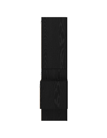 Set mobile TV 5 pcs Rovere nero Legno multistrato