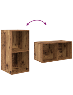 Set mobile TV Legno vecchio 37 x 37 x 107 cm Legno multistrato 2