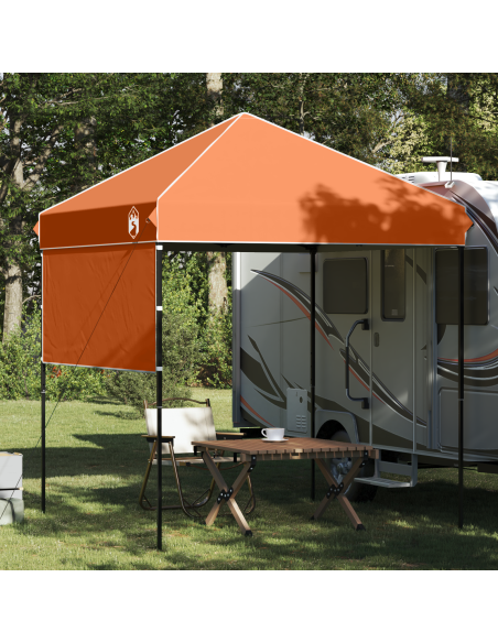 Tenda Gazebo Arancione 200 x 200 cm Tessuto Oxford