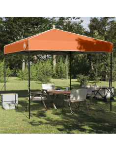 Tenda Gazebo Arancione 243 x 243 x 251 cm Tessuto