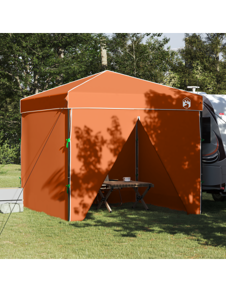 Tenda Gazebo Arancione 250 x 250 x 227 / 236 / 245 cm