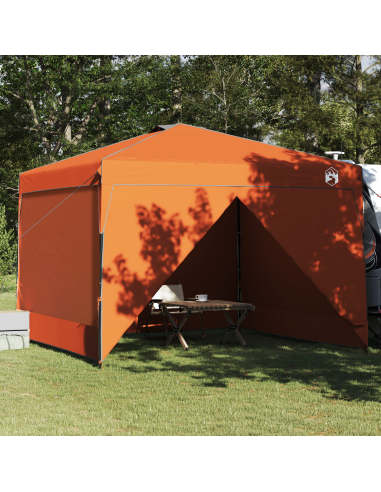Tenda Gazebo Arancione 290 x 290 x 251 cm Tessuto