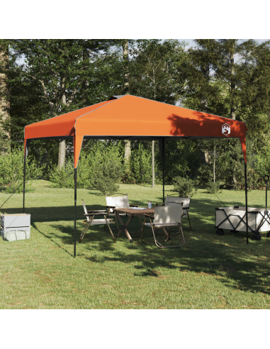Tenda Gazebo Arancione 290 x 290 x 251 cm Tessuto