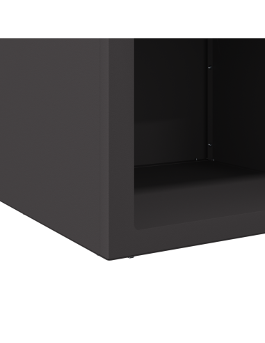 Focolare Nero 50 x 50 x 40 cm Acciaio