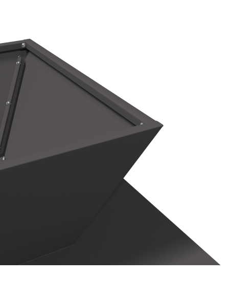 Focolare Nero 50 x 50 x 40 cm Acciaio
