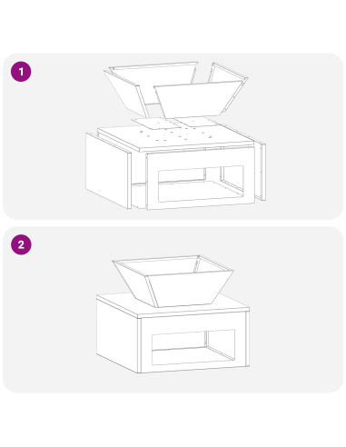 Focolare Nero 50 x 50 x 40 cm Acciaio