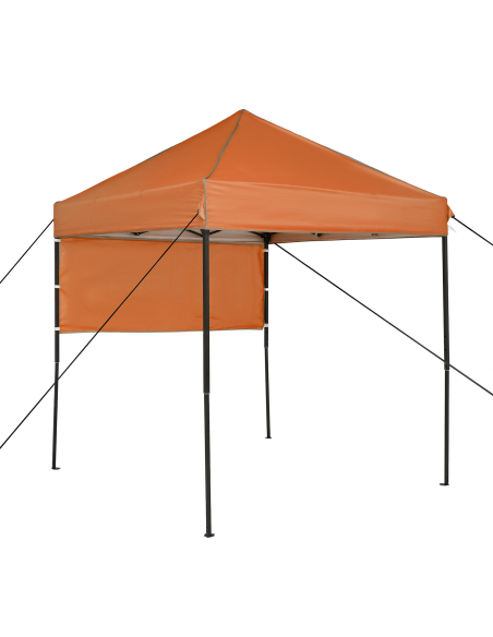 Tenda Gazebo Arancione 200 x 200 cm Tessuto Oxford