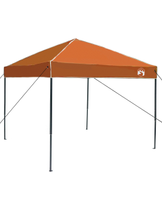 Tenda Gazebo Arancione 243 x 243 x 251 cm Tessuto 2