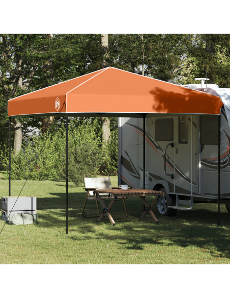 Tenda Gazebo Arancione 250 x 250 x 227 / 236 / 245 cm