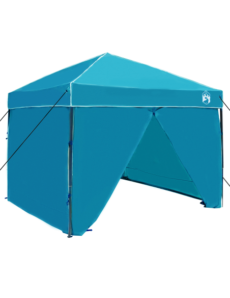 Tenda Gazebo Blu 250 x 250 x 227 / 236 / 245 cm Tessuto Oxford