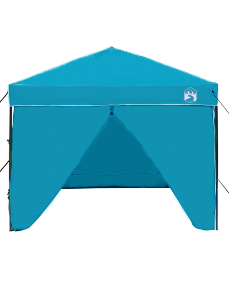 Tenda Gazebo Blu 250 x 250 x 227 / 236 / 245 cm Tessuto Oxford