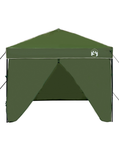 Tenda Gazebo Verde 250 x 250 x 227 / 236 / 245 cm Tessuto Oxford