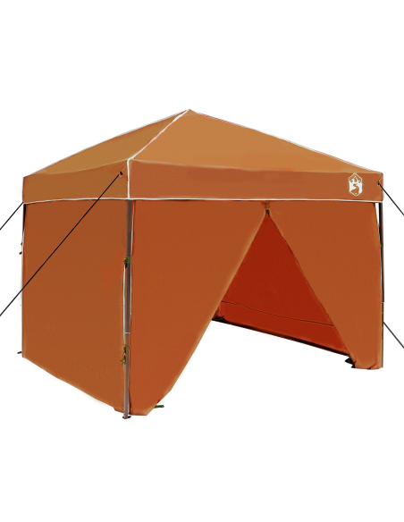 Tenda Gazebo Arancione 250 x 250 x 227 / 236 / 245 cm