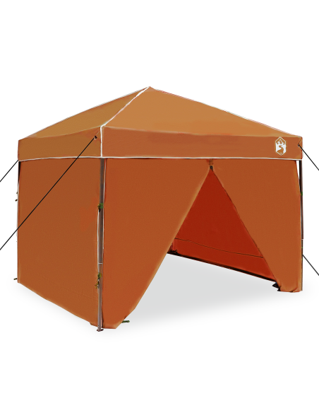 Tenda Gazebo Arancione 250 x 250 x 227 / 236 / 245 cm
