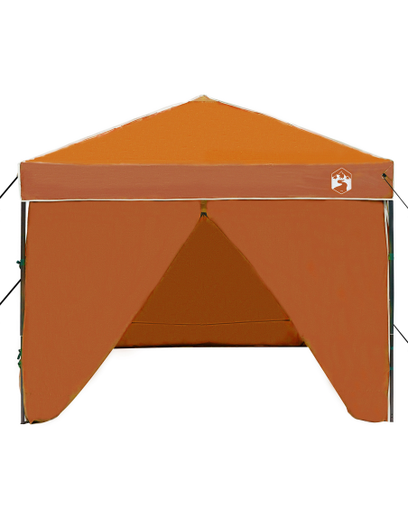 Tenda Gazebo Arancione 250 x 250 x 227 / 236 / 245 cm