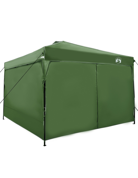 Tenda Gazebo Verde 300 x 300 x 227 / 236 / 245 cm Tessuto Oxford