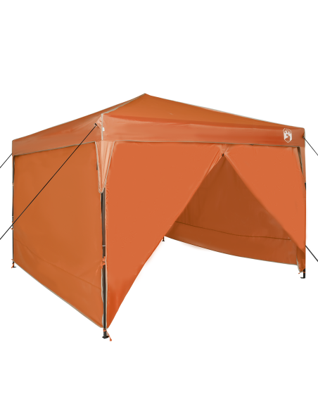 Tenda Gazebo Arancione 290 x 290 x 251 cm Tessuto