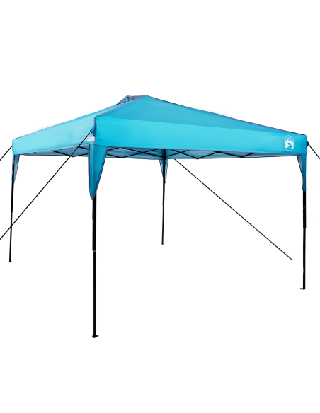 Tenda Gazebo Blu 300 x 300 x 227 / 236 / 245 cm Tessuto Oxford