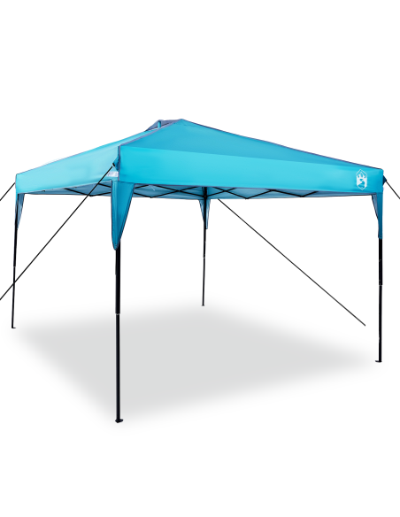 Tenda Gazebo Blu 300 x 300 x 227 / 236 / 245 cm Tessuto Oxford