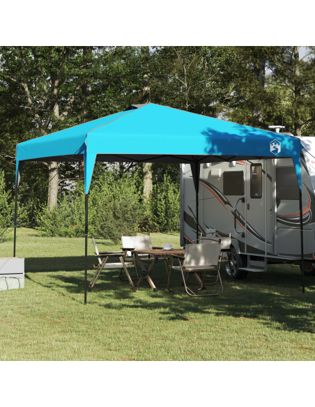 Tenda Gazebo Blu 300 x 300 x 227 / 236 / 245 cm Tessuto Oxford