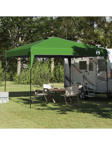 Tenda Gazebo Verde 300 x 300 x 227 / 236 / 245 cm Tessuto Oxford